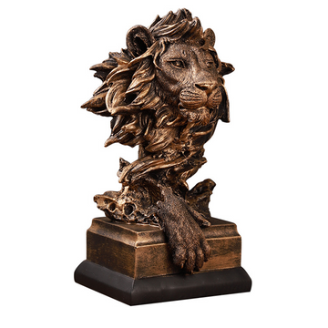 Ornements 30x17x14cm ornement de lion vintage salon bureau décoration de bureau cadeau ornement de lion petits objets decoratifs